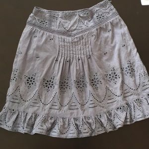 Sundance Grey/Periwinkle Peasant Skirt - Sz M